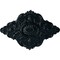 Ekena Millwork Ashford Ceiling Medallion, Hand-Painted Night Shade, 42 3/4"W x 28 7/8"H x 1"P CM42X28ASNSF - alternate 1